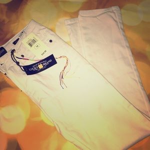 Lucky Brand White Skinny Jeans Size 14 (juniors)